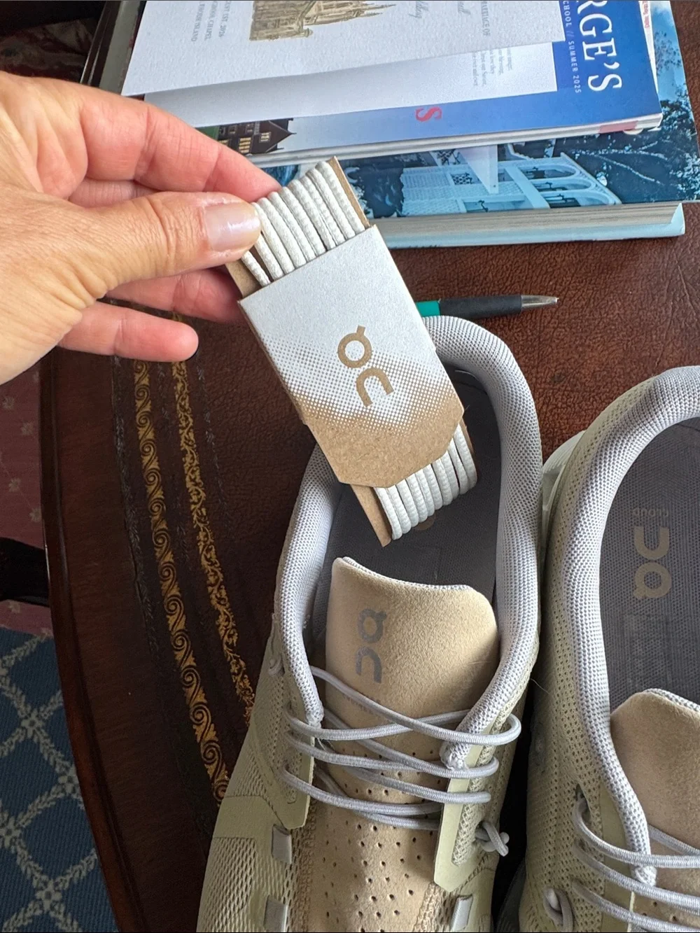 On Running Neutral Beige Men's Athletic Sneakers